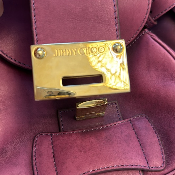 Jimmy Choo purple leather Rhona Hobo bag / purse - Picture 13 of 17